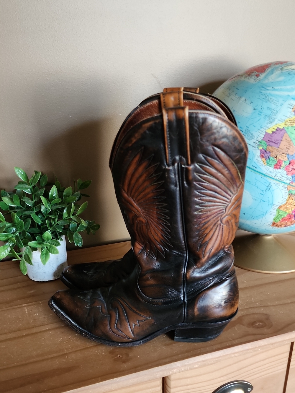 Vintage Boulet Size 8,5 Cowboy Boots